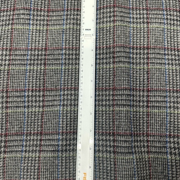 Vintage Plaid Wool Blend Blazer Size S/M Gray Classic Preppy Dark Academia - Picture 6 of 9